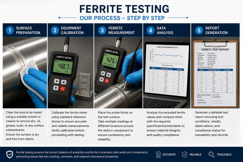 ferrite testing process image
