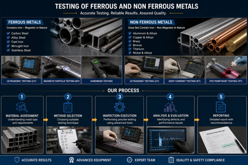testing of ferrous and non ferrous metals process images