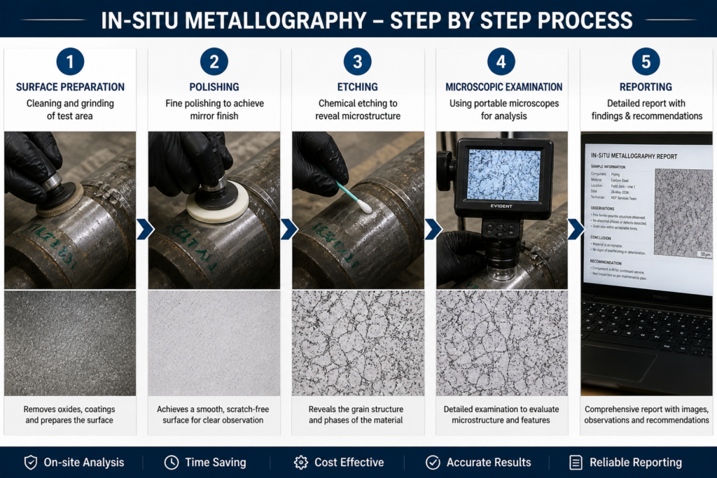 in situ metallography process image